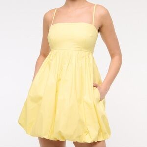 BRAND NEW Abercrombie & Fitch Babydoll Bubble Hem Mini Dress- Size XL Petite